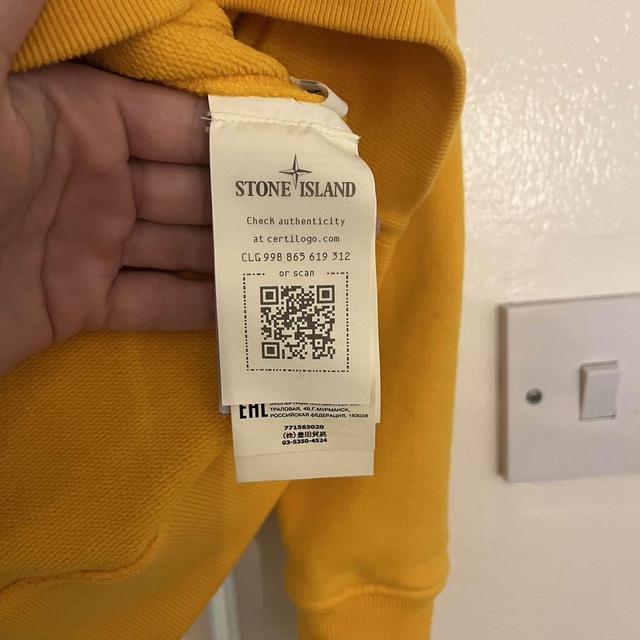 Stone Island Men's Sweatshirt - Orange - M on Productcaster.