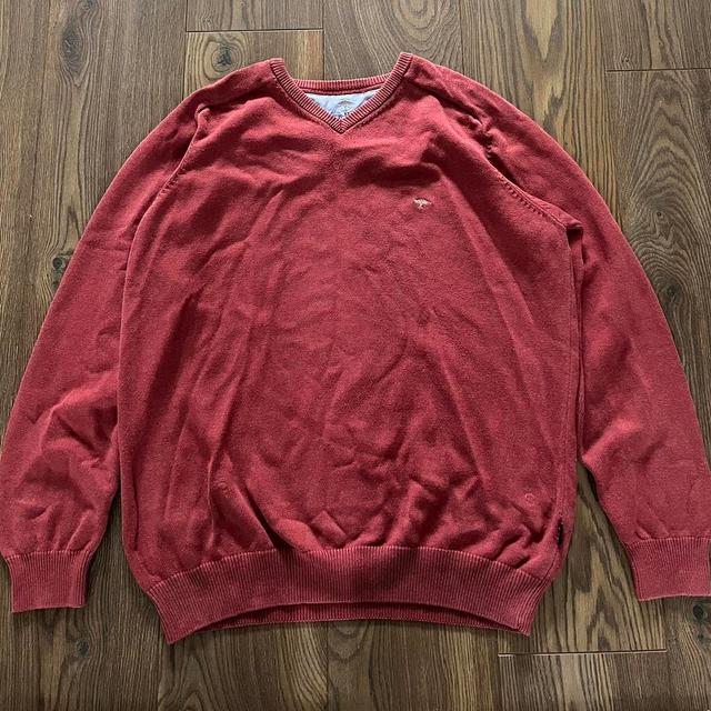 Vintage Men's Jumper - Burgundy/Red - XL on Productcaster.