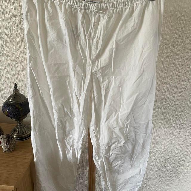 Primark Women's Trousers - White - UK 14 on Productcaster.