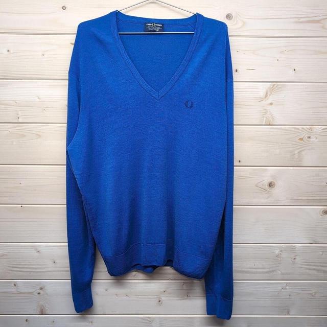 Fred Perry Men's Jumper - Blue - XL on Productcaster.