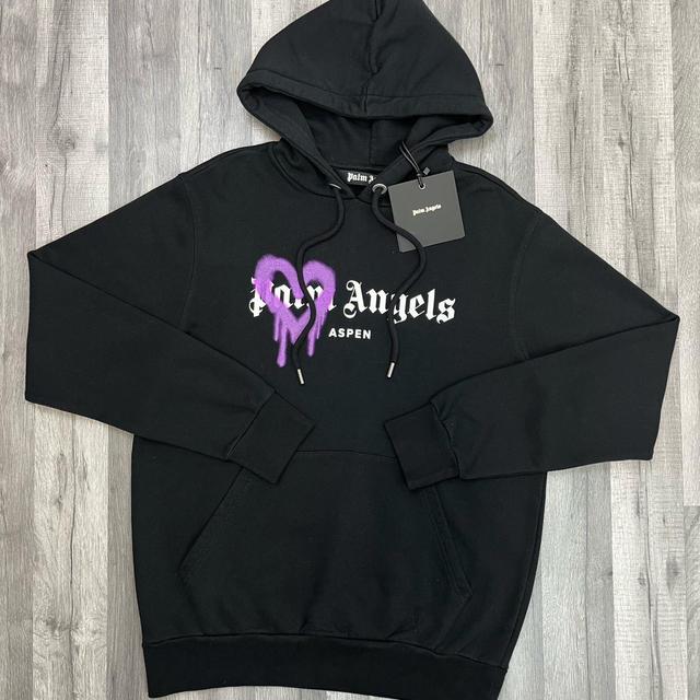 Palm Angels Men's Hoodie - Black - L on Productcaster.