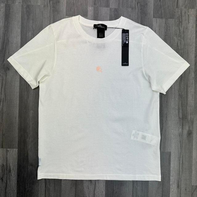 Stone Island Men's T-shirt - White - XL on Productcaster.