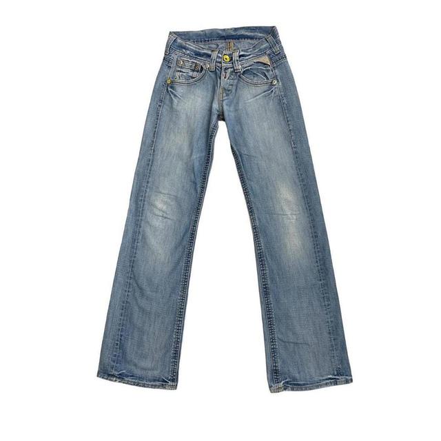 Vintage Women's Flare Bleached Jeans - Blue - 26" on Productcaster.