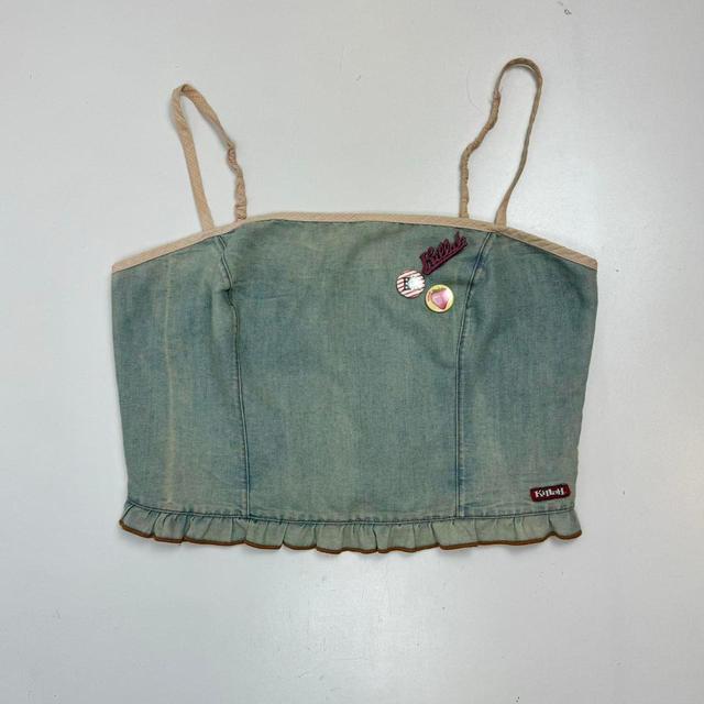 Vintage Women's Vest - Blue/Multi - L on Productcaster.