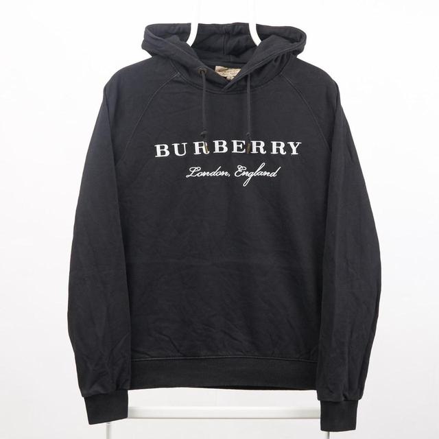 Burberry Men's Hoodie - Black/White - M on Productcaster.