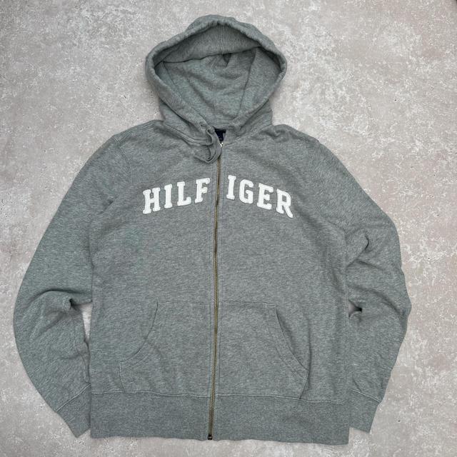 Tommy Hilfiger Women's Hoodie - Grey/White - M on Productcaster.