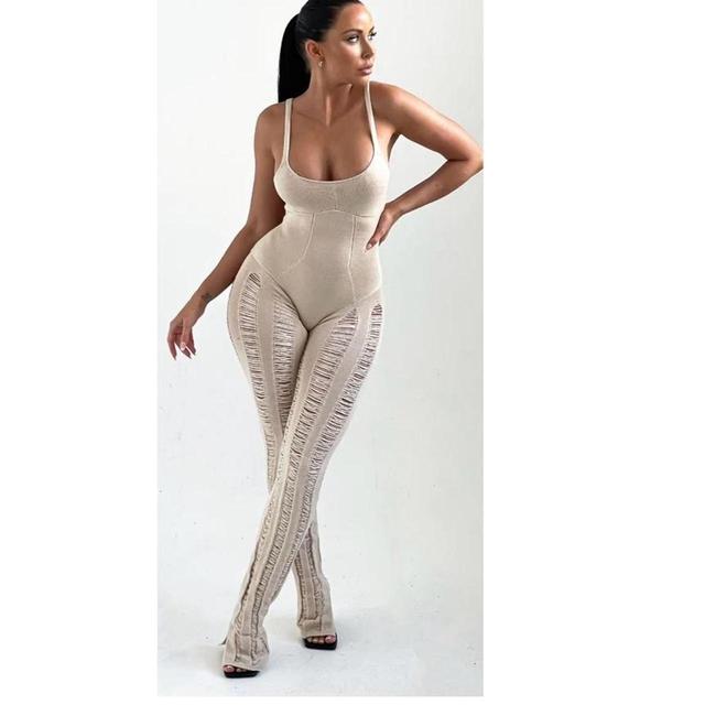 Femme Luxe Women's Jumpsuit - Tan - UK 10 on Productcaster.