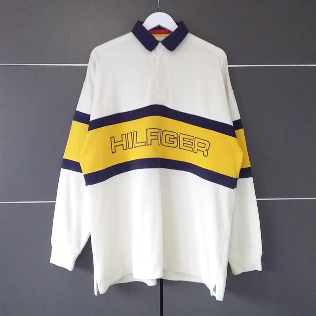 Tommy Hilfiger Men's Sweatshirt - Cream - XL on Productcaster.