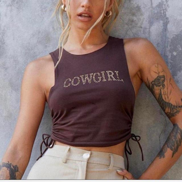 Motel Women's Crop top - Brown - XS on Productcaster.