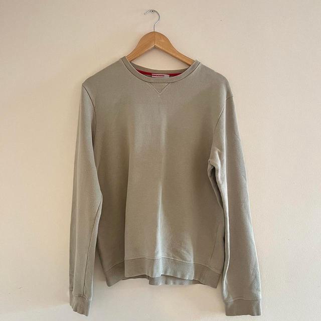 Prada Men's Sweatshirt - Cream on Productcaster.