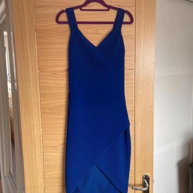 Preloved Women's Bodycon Dress - Blue - 8 on Productcaster.