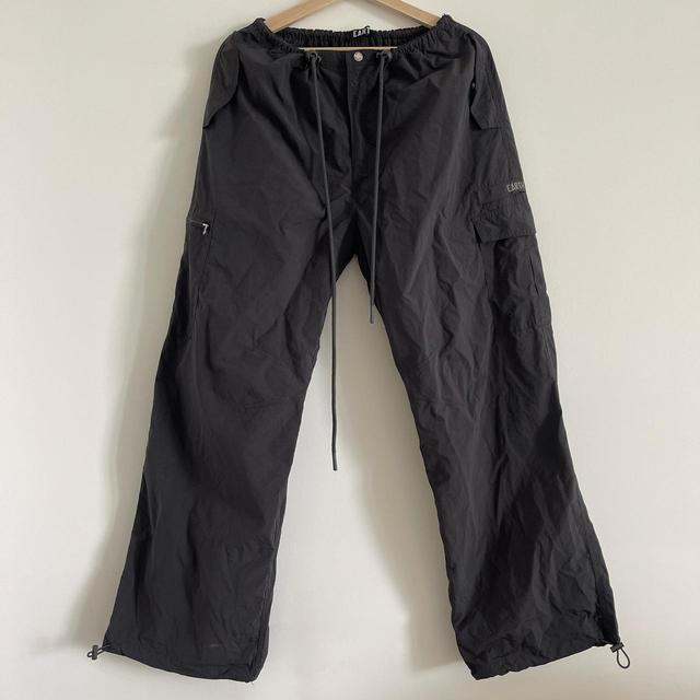 Earth Women's Straight leg Cargo Trousers - Black - One size on Productcaster.