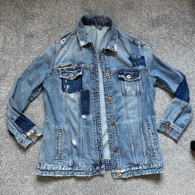 River Island Women's Denim Jacket - Blue - UK 12 on Productcaster.