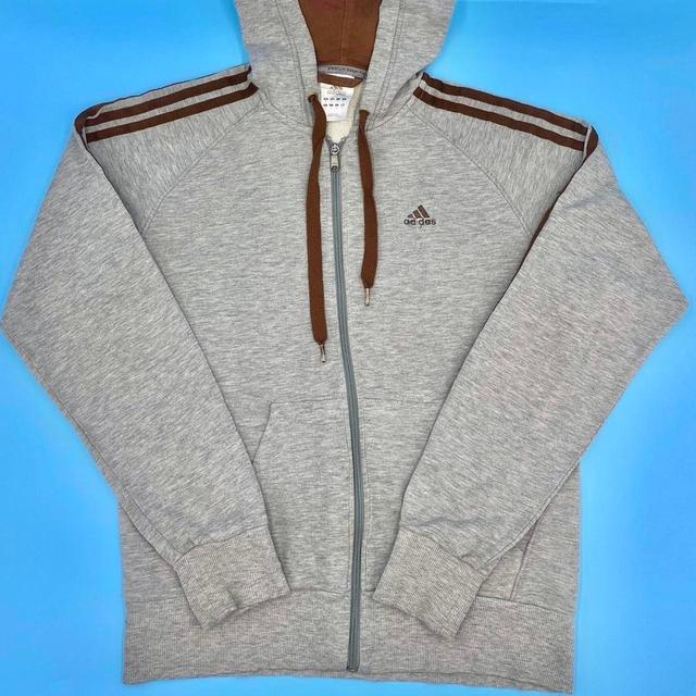 Adidas Men's Hoodie - Grey - S on Productcaster.