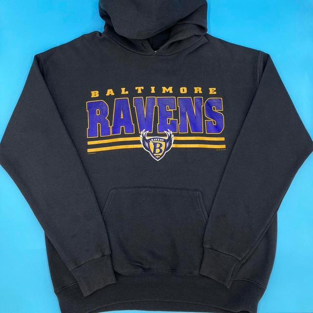 NFL Men's Hoodie - Black/Purple - M on Productcaster.