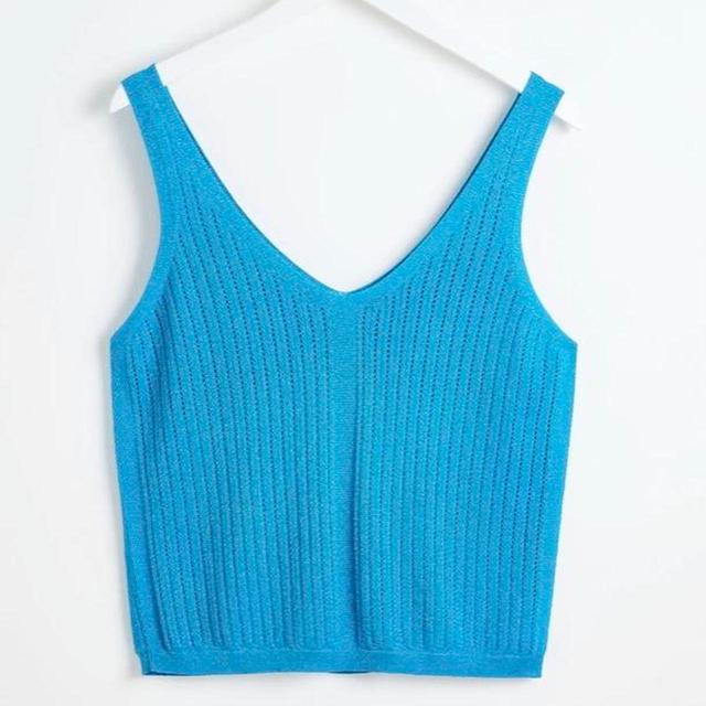 Oliver Bonas Women's Vest - Blue - 10 on Productcaster.