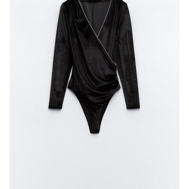 Zara Women's Bodysuit - Black - S on Productcaster.