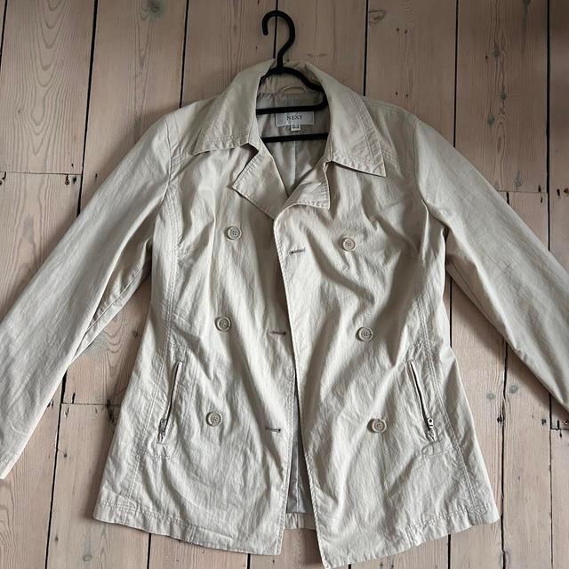 Next Women's Trench - Cream/Tan - UK 8 on Productcaster.