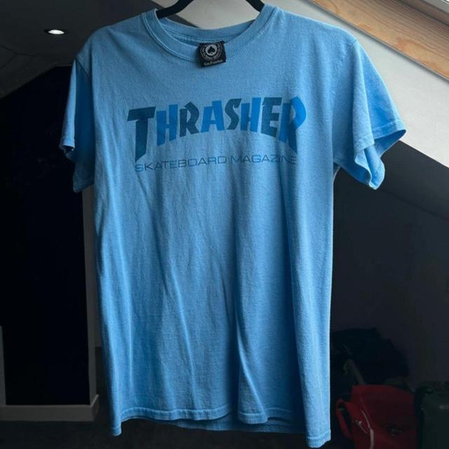 Thrasher Men's T-shirt - Blue - S on Productcaster.