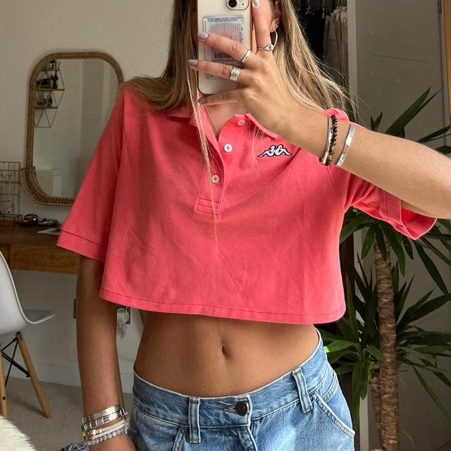 Kappa Women's Crop top - Pink - S on Productcaster.