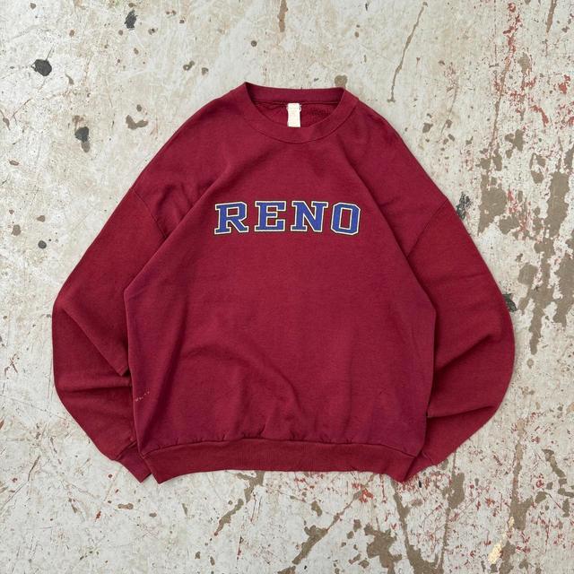 Vintage Men's Sweatshirt - Burgundy - L on Productcaster.