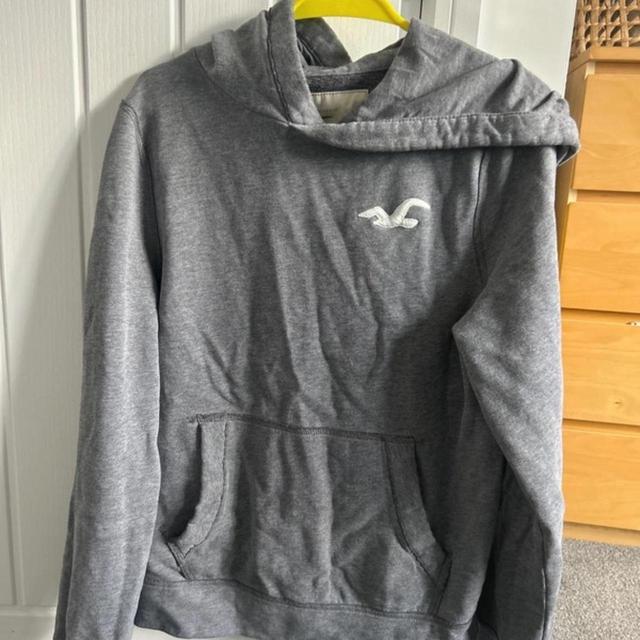 Hollister Co. Men's Hoodie - Grey - M on Productcaster.