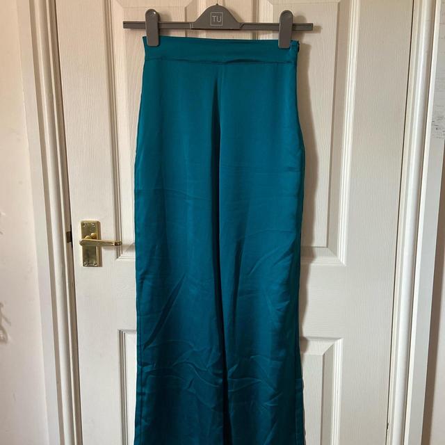 Nasty Gal Women's Wide leg Trousers - Blue - UK 6 on Productcaster.