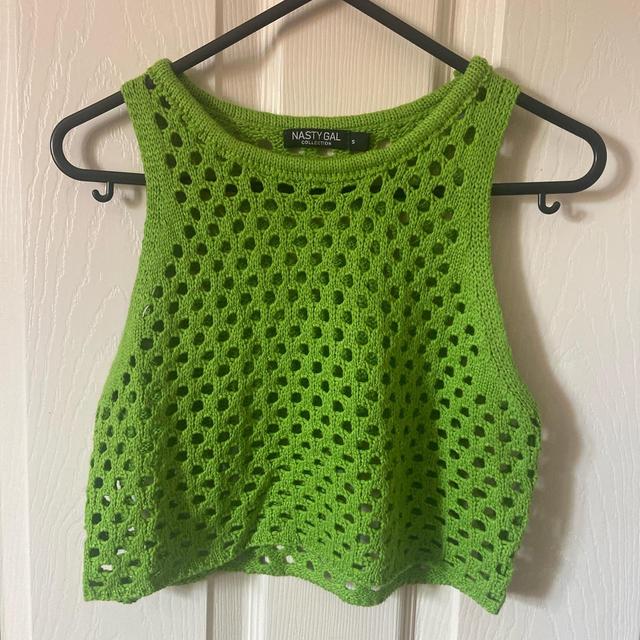 Nasty Gal Women's Crop top - Green - S on Productcaster.