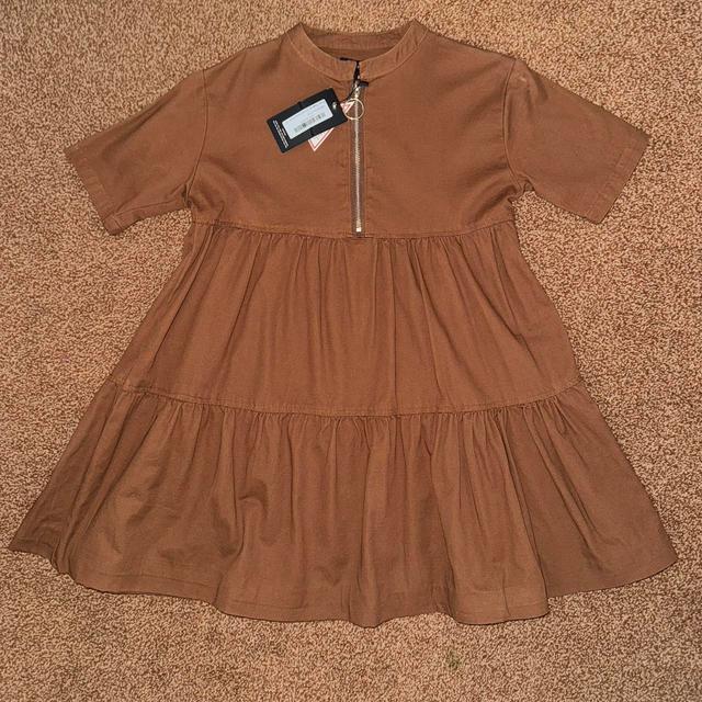 PrettyLittleThing Women's Casual Dress - Brown - 6 on Productcaster.