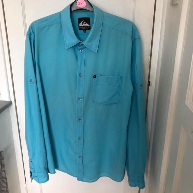 Quiksilver Men's Shirt - Blue - XXL on Productcaster.