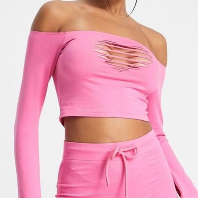 ASYOU Women's Crop top - Pink - 6 on Productcaster.