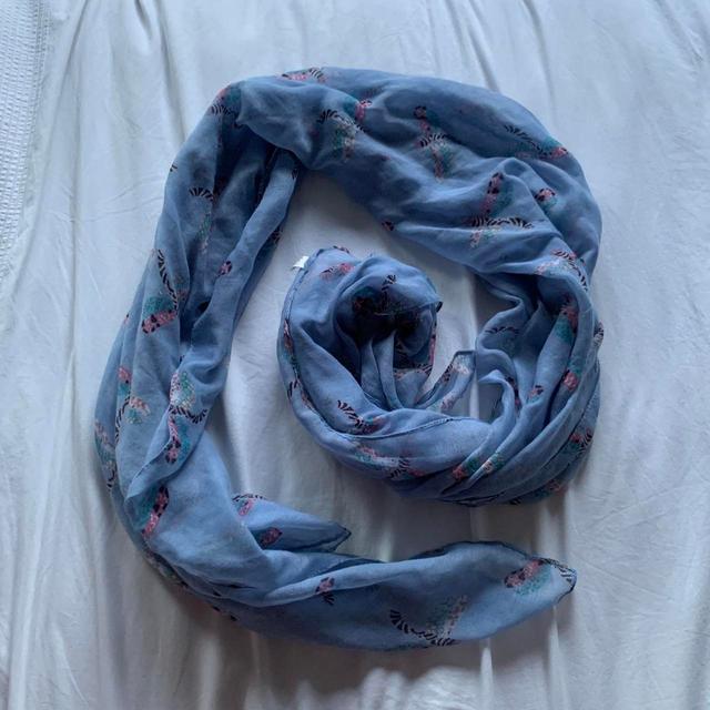 Women's Scarf - Blue/Pink on Productcaster.