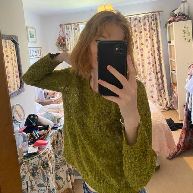 H&M Women's Jumper - Green/Khaki - 8 on Productcaster.