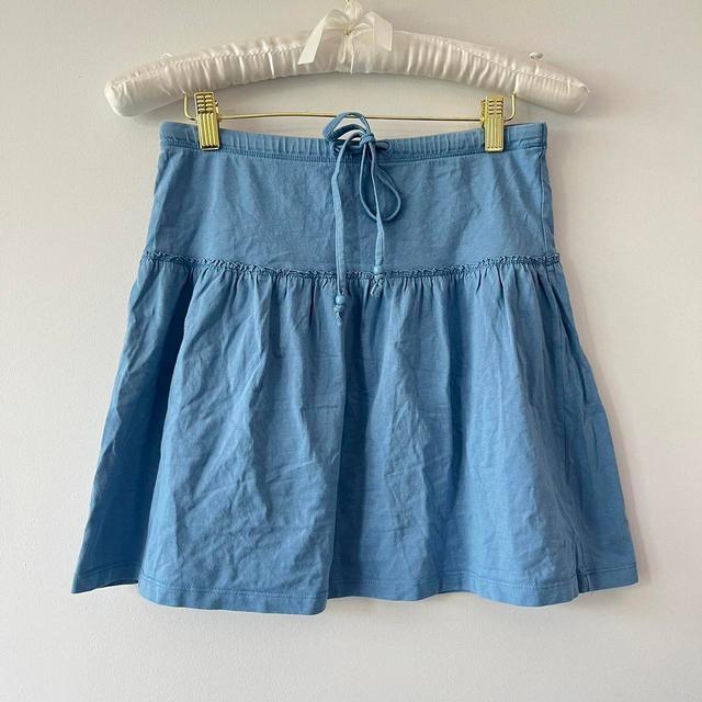 Vintage Women's Festival Skirt - Blue - 27" on Productcaster.