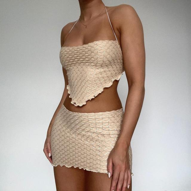 Handmade Women's Crop top - Cream - XL on Productcaster.