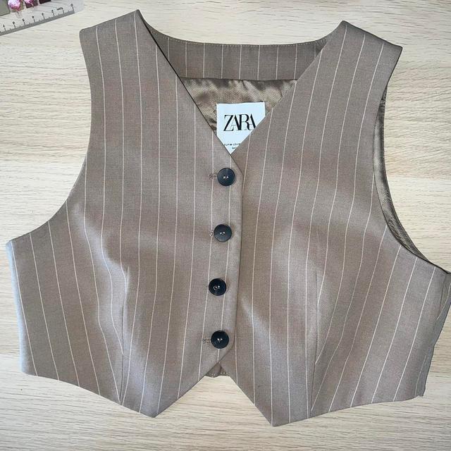 Zara Women's Waistcoat - Brown/Tan - M on Productcaster.