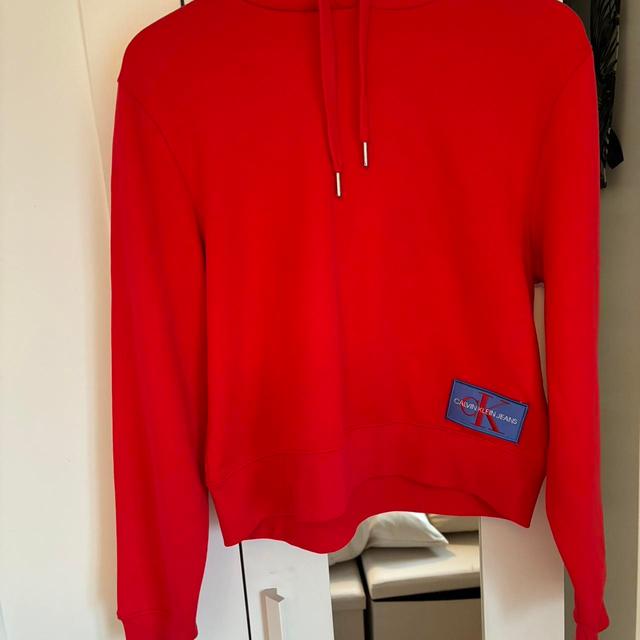 Calvin Klein Women's Hoodie - Red - 8 on Productcaster.