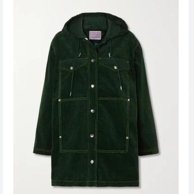 ALEXACHUNG Women's Corduroy Jacket - Green - UK 6 on Productcaster.