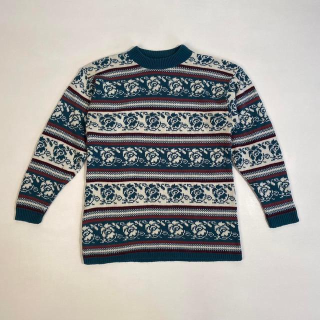 Vintage Women's Jumper - Cream - L on Productcaster.