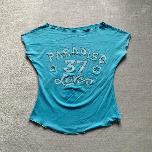 Vintage Women's T-shirt - Blue - S on Productcaster.