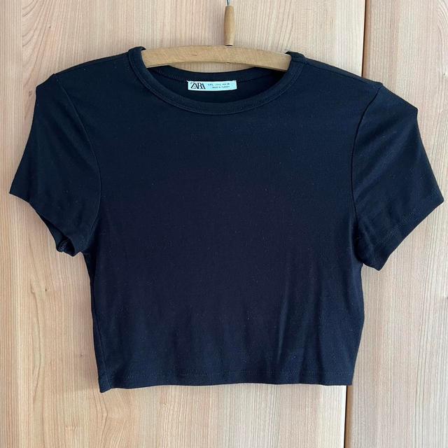 Zara Women's Crop top - Black - L on Productcaster.