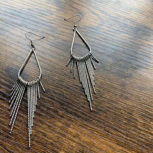 Women's Earrings - Silver on Productcaster.