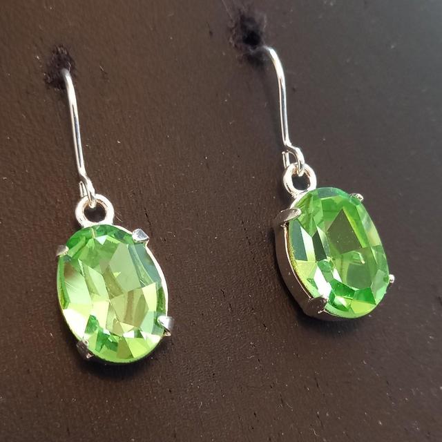 Women's Earrings - Green on Productcaster.