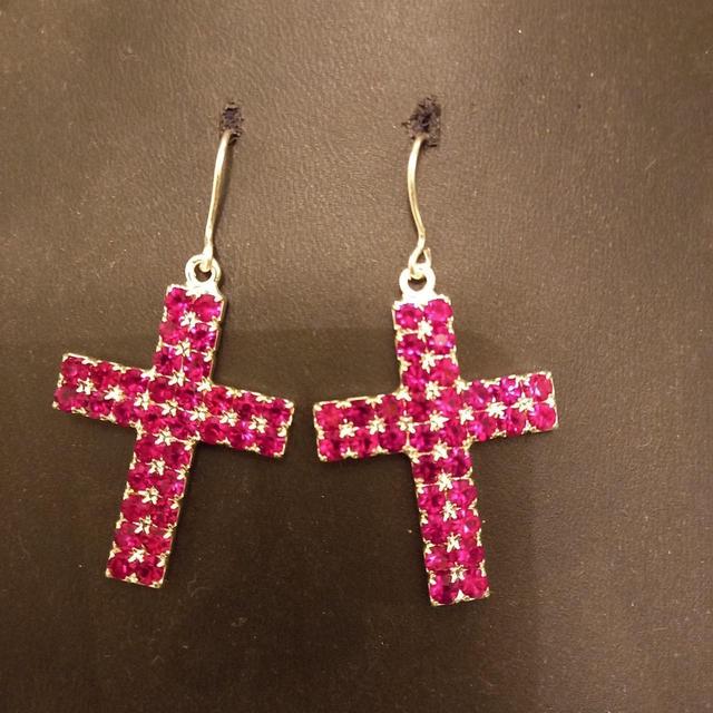 Women's Earrings - Red on Productcaster.