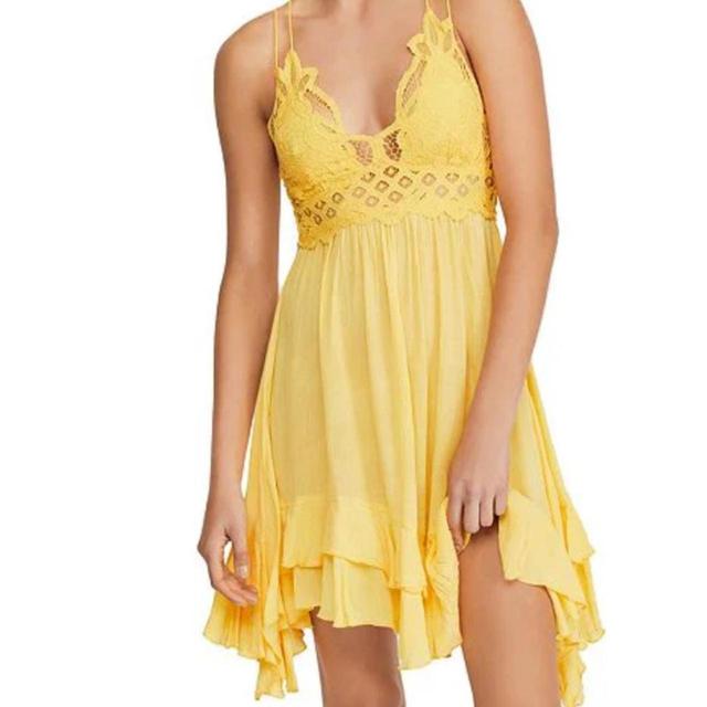 Free People Women's Dress - Yellow on Productcaster.