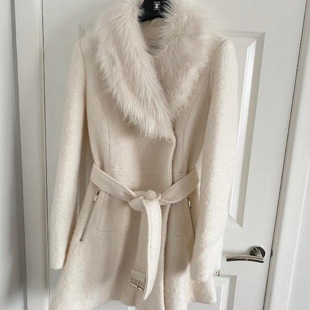 Guess Women's Coat - Cream - M on Productcaster.