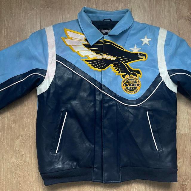 Avirex Men's Varsity Jacket - Blue - XS on Productcaster.