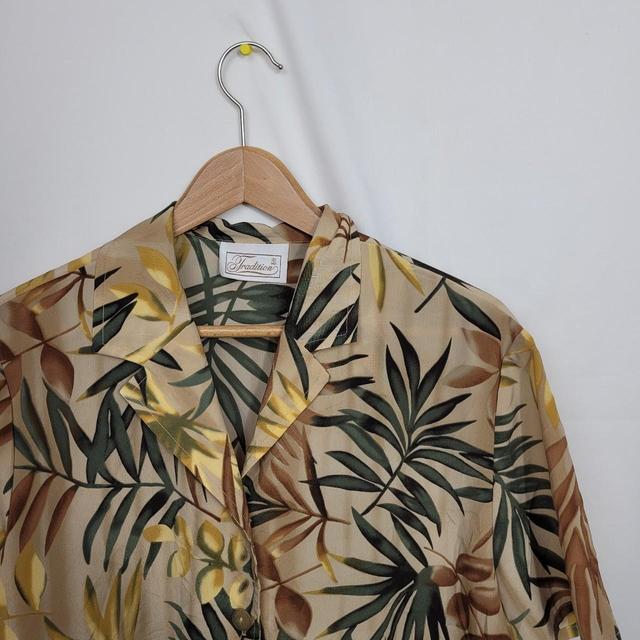 Vintage Women's Shirt - Yellow/Multi - 12 on Productcaster.