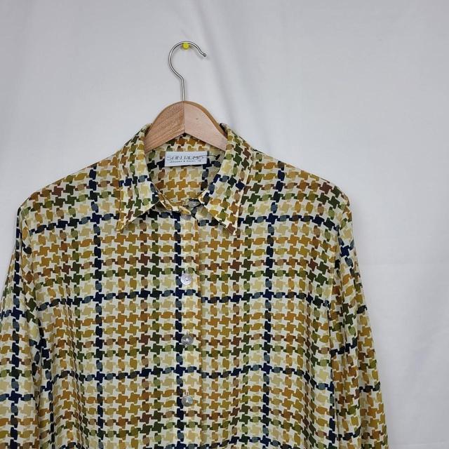 Vintage Women's Shirt - Yellow/Green - M on Productcaster.