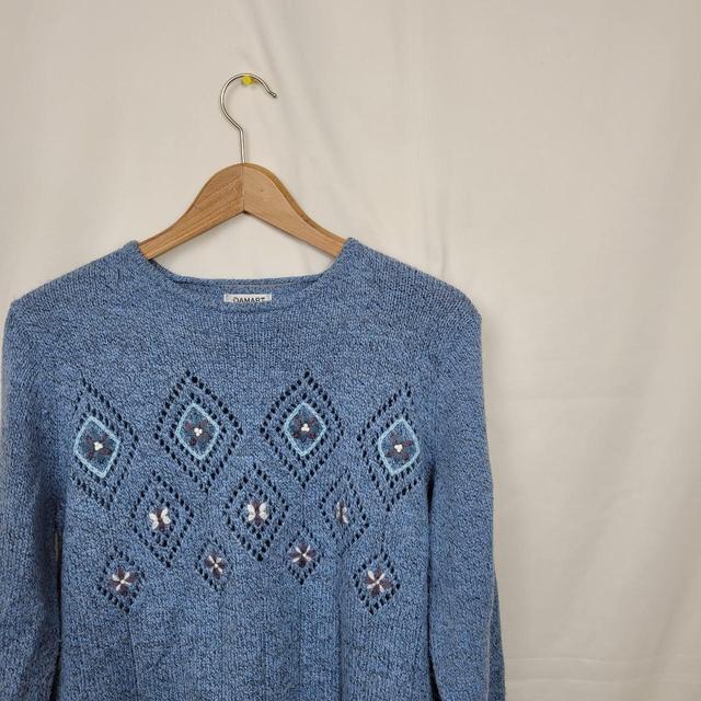 Vintage Women's Jumper - Blue - 14 on Productcaster.